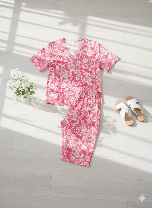 Pink Floral Set