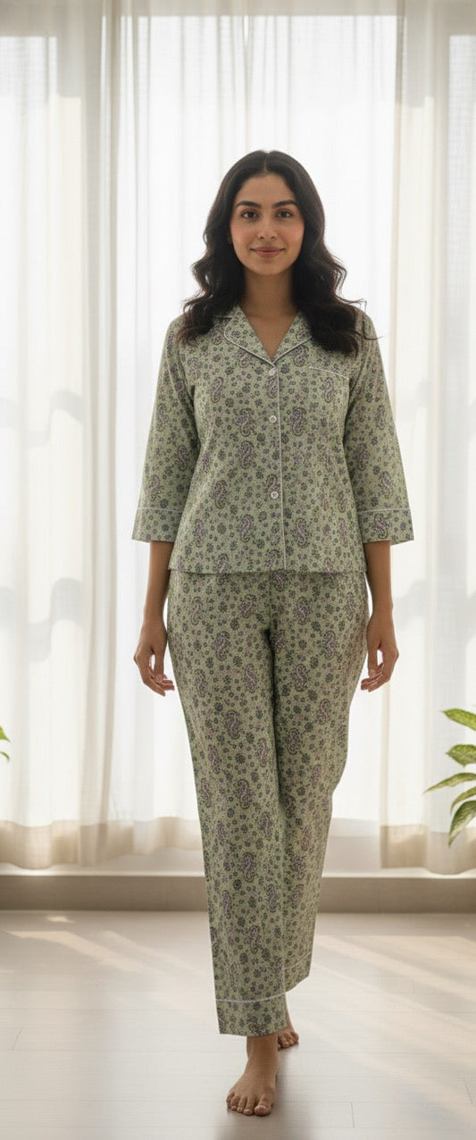 Sanganeri print cotton set