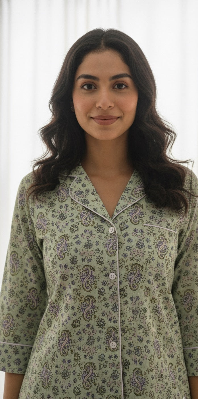 Sanganeri print cotton set